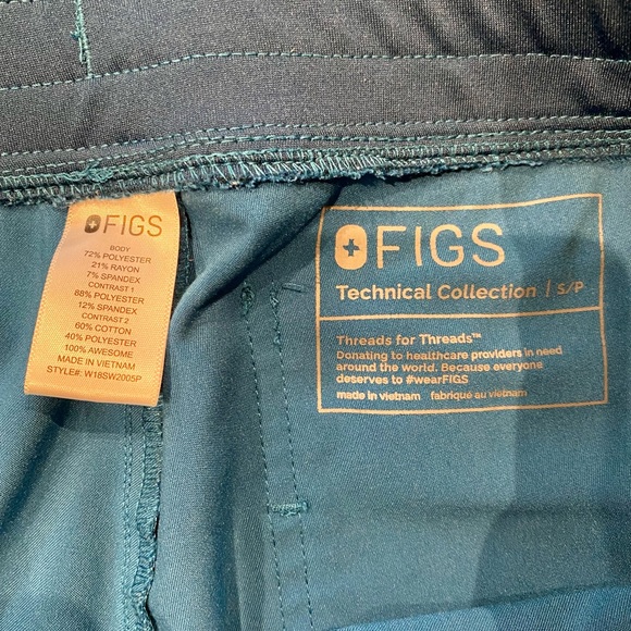 Women’s Figs Scrub Bottoms - Alps Blue - Picture 2 of 5